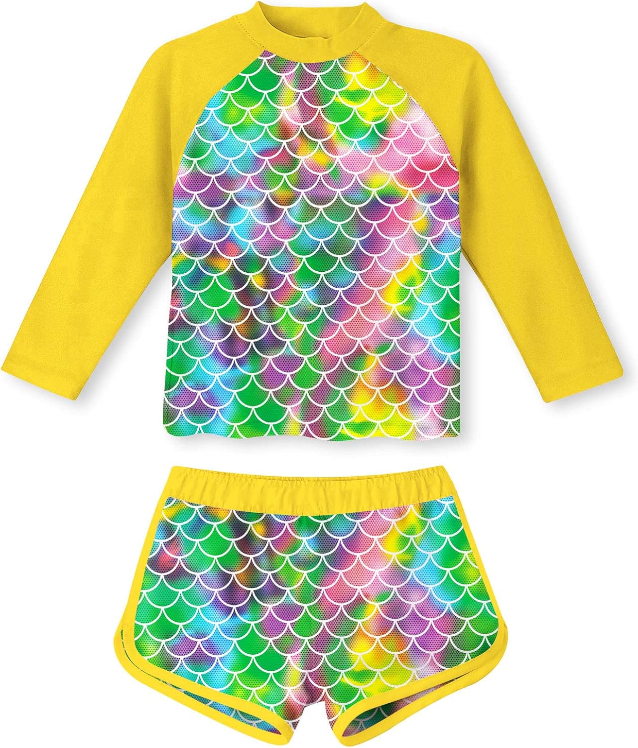 TUONROAD 9 10 Years Old Girls UPF 50+ Rash Guard Set Long