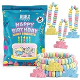 Happy Birthday Candy Bracelets &ndash; 30 Count Bulk Value Pack, Individually Wrapped Suckers &ndash; Fun Birthdays Themed Favor &ndash; Birthday Treats and Party Favors &ndash; Goodie Bag Stuffers for Kids &ndash; Pinata Filler