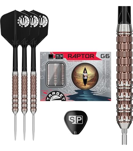 Fléchettes Target Black Marque Draco G2 – 90% Tungstène, Pointes Swiss Nano, K-Flex Intégré – 21,5/23,5 G