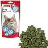 Beaphar Dental Easy Treats for Cats 35g - Crunchy Chlorophyll Filled Delicacy view 3