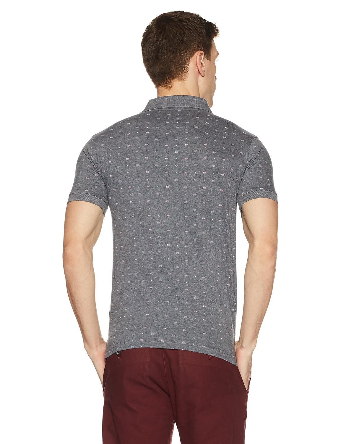 symbol amazon brand men's all over printed polo t-shirt