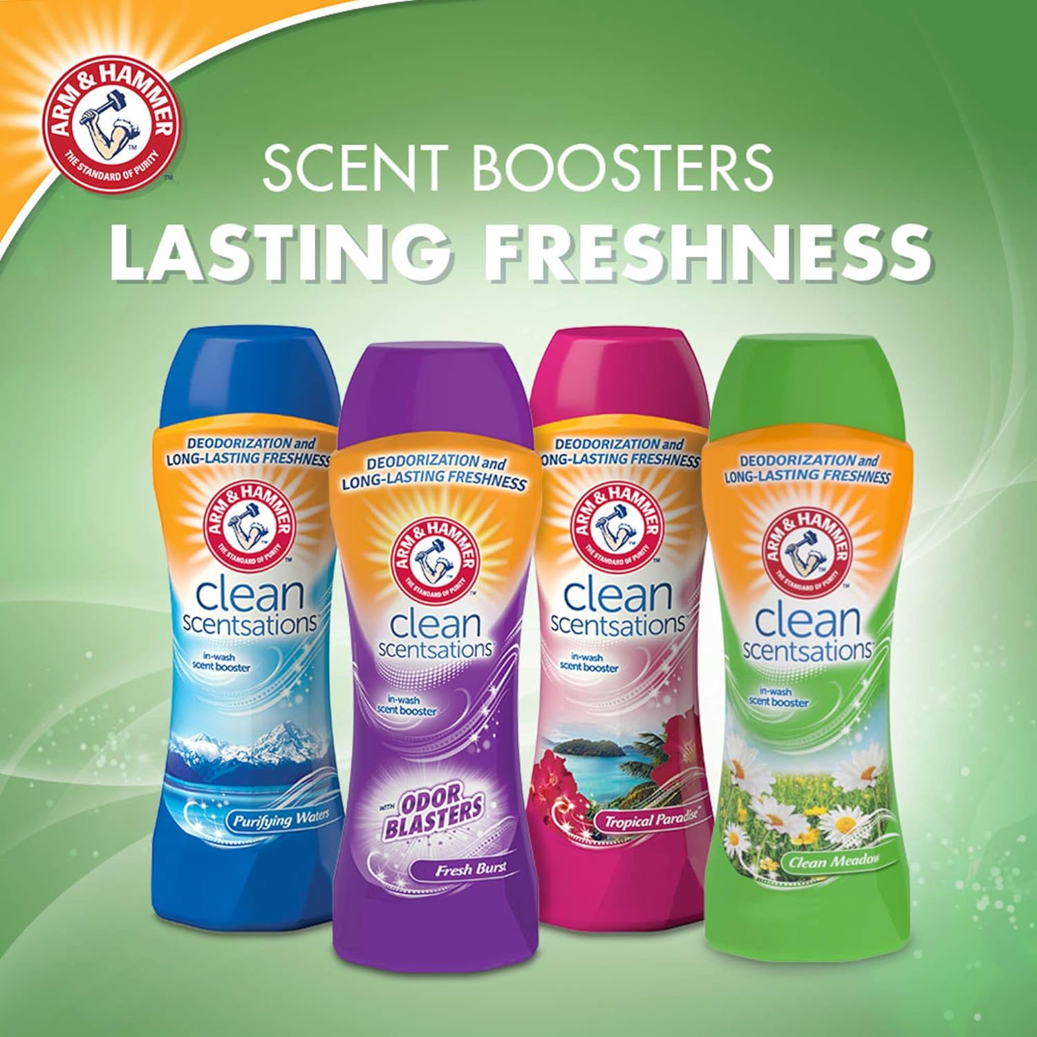 Arm & Hammer Clean Scentsations in-Wash Scent Booster - Clean Meadow, 24 oz: Health & Personal Care