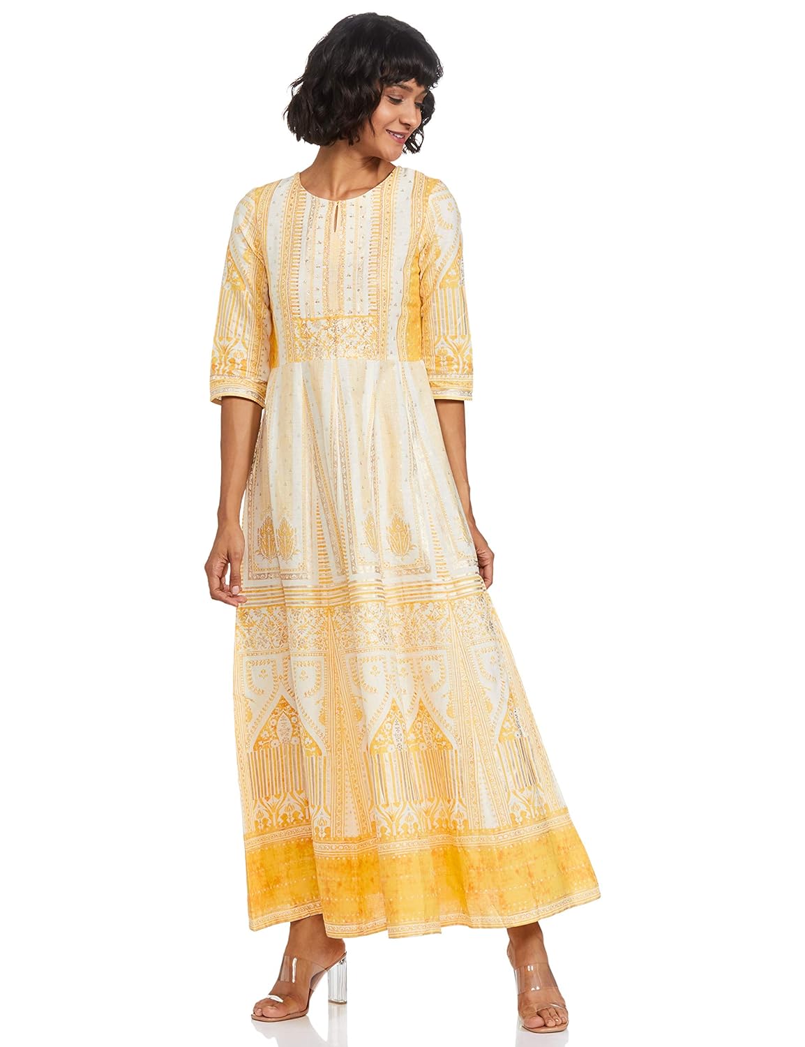 Buy W for Woman Cotton aline Dress at Amazon.in