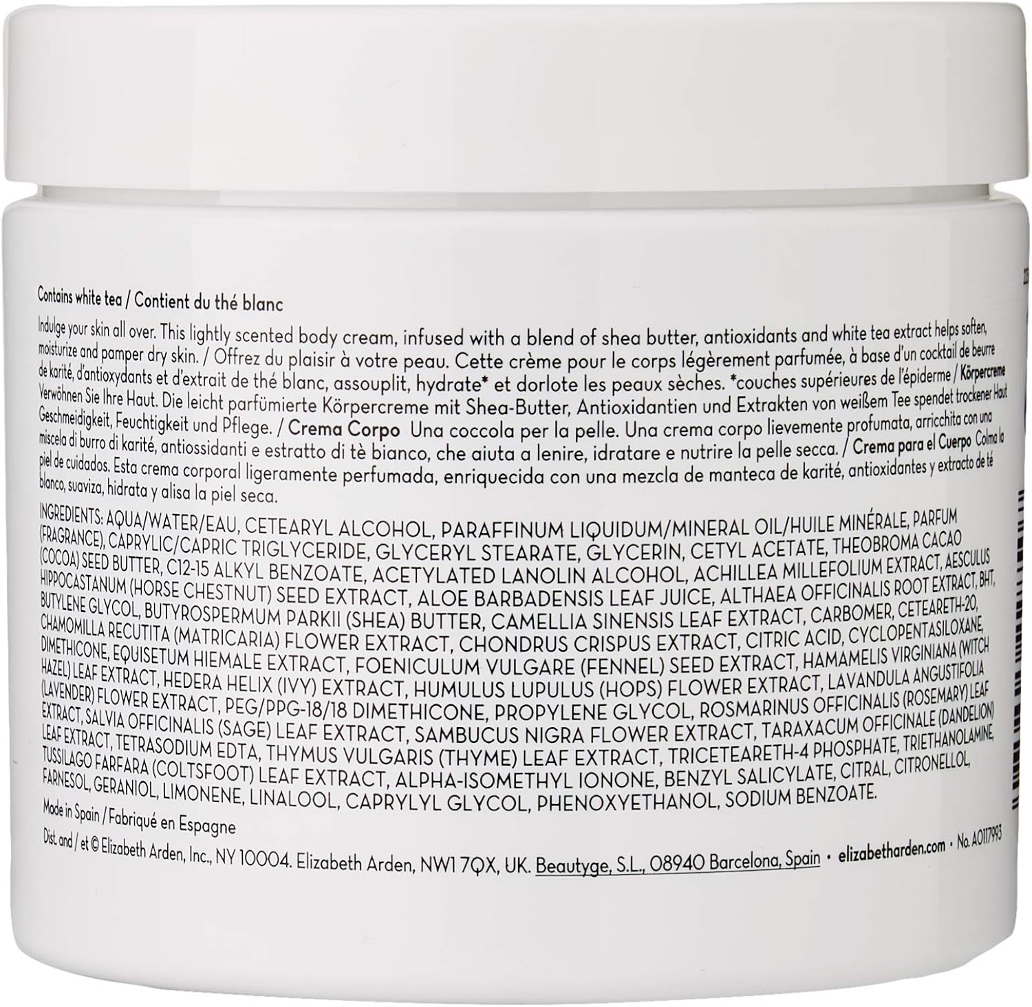 Elizabeth Arden White Tea 400ml B/Cream Vanilla, 400 ml (Pack of 1) - Image 3