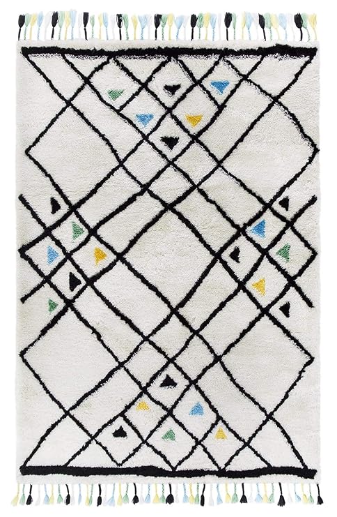 Luxor Living Shaggy Teppich Colorati Hochflor Geometrisch Modern