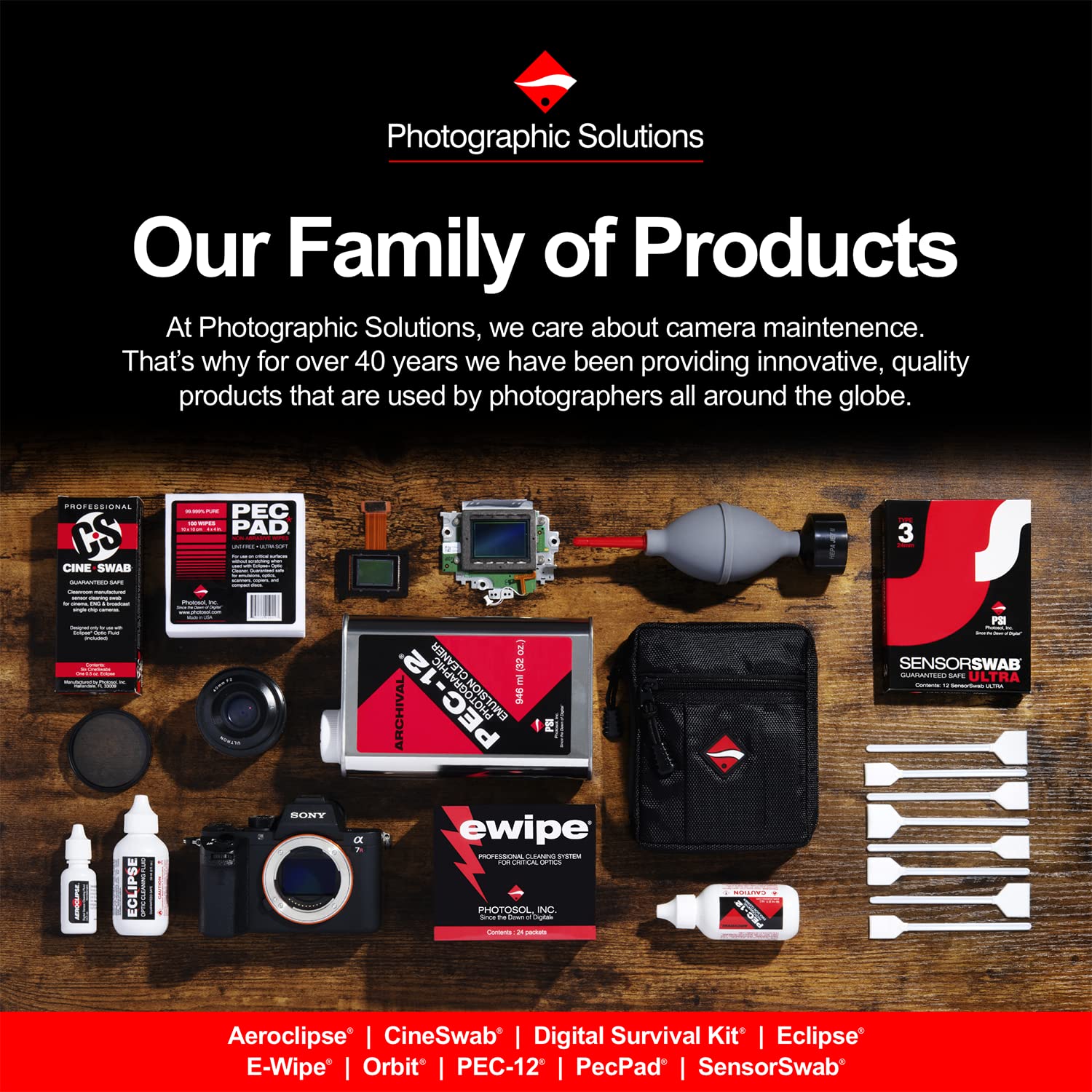 PEC-12 Photographic Emulsion Cleaner Kit and PEC-PAD Lint Free Non-Abrasive Wipes 4