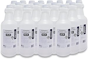 GOTPARTS747 16 x 1000ml Isopropyl Alcohol 99.5% USP Grade - 16 Liters of High Purity IPA - Made in The USA