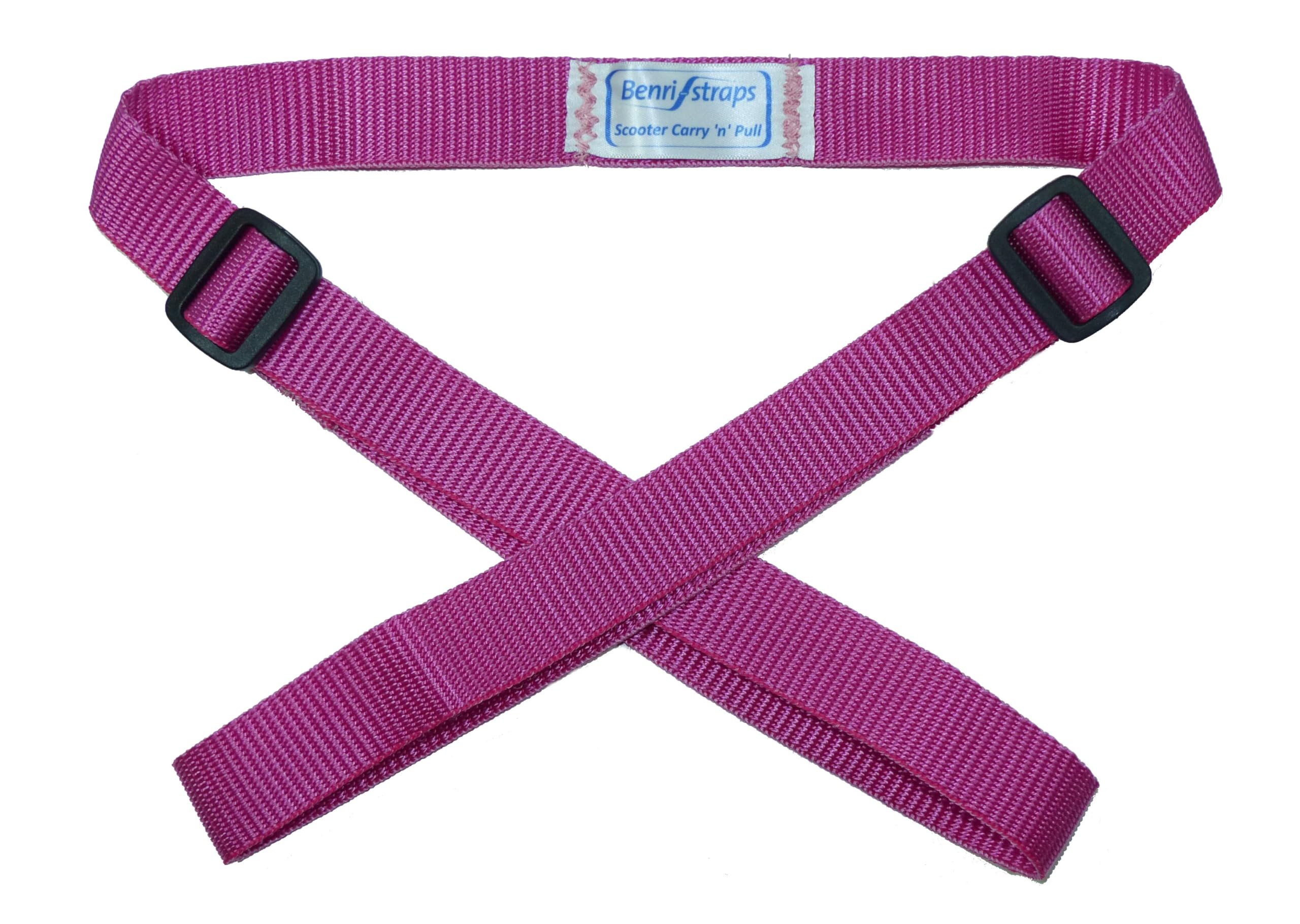 Benristraps Child Scooter Carry and Pull Strap in a (pink)