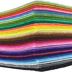 42pcs Felt Fabric Sheet Assorted Color Felt Pack
