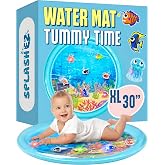 SplashEZ Tummy Time Water Mat for Babies, 30" X-Large | Baby Tummy Time Mat, Water Mat for Babies, Water Tummy Time Mat for Infants &amp; Toddlers 3 to 36 mo