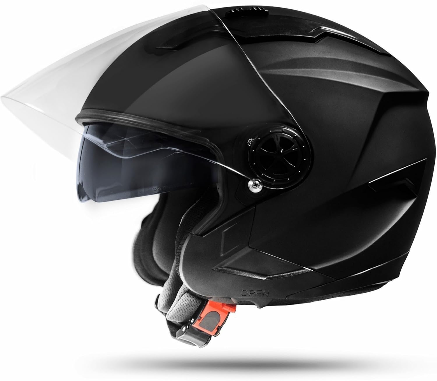 Opdestn Motorradhelm Halbschale - Doppelvisier Helm Für Straßenrennen 55-62cm