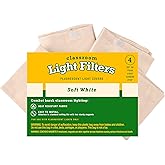 GSM Brands Fluorescent Light Diffuser Covers (Set Of 4) – Soft White Filter For Classrooms & Offices