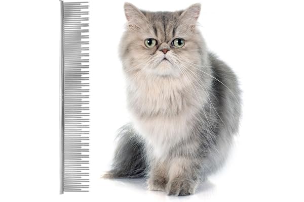 Eye Envy ProGlide Cat Comb for Long Haired Cats | Deshedding Comb | Remove Undercoat and Excess Hair | Detangling Comb | Remo
