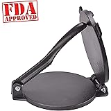 ARC USA, 0026, 8 inch Cast Iron Tortilla Press, Press surface diameter, Heavy Duty, Even Pressing - FDA Passed Black (8 1/10")