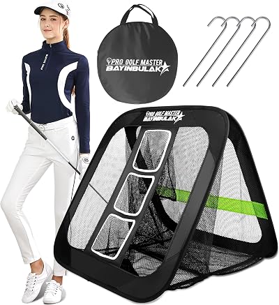 Golf Chipping Practice Net 2 in 1 Large Indoor Outdoor Training