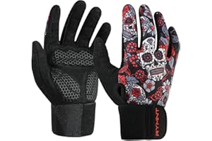 RYMNT Full Fingers Workout Gloves for Women Men-Gym Gloves for Women Weight Lifting, Exercise Crossfit Weightlifting Gloves-Touch Screen-Extra Grip Foam-Padded-Anti-Slip for Fitness,Training,Cycling