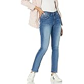 Democracy Womens Petite Ab Solution Straight Leg Jean