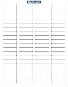 8000 Blank Labels Brand Return Address Labels - 100 Sheets of Word Template Size Return Address ...