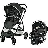 Graco Modes Element Travel System, 3-in-1 Baby Stroller and Car Seat Combo with Rear-Facing SnugRide SnugLock 35 Lite Infant 
