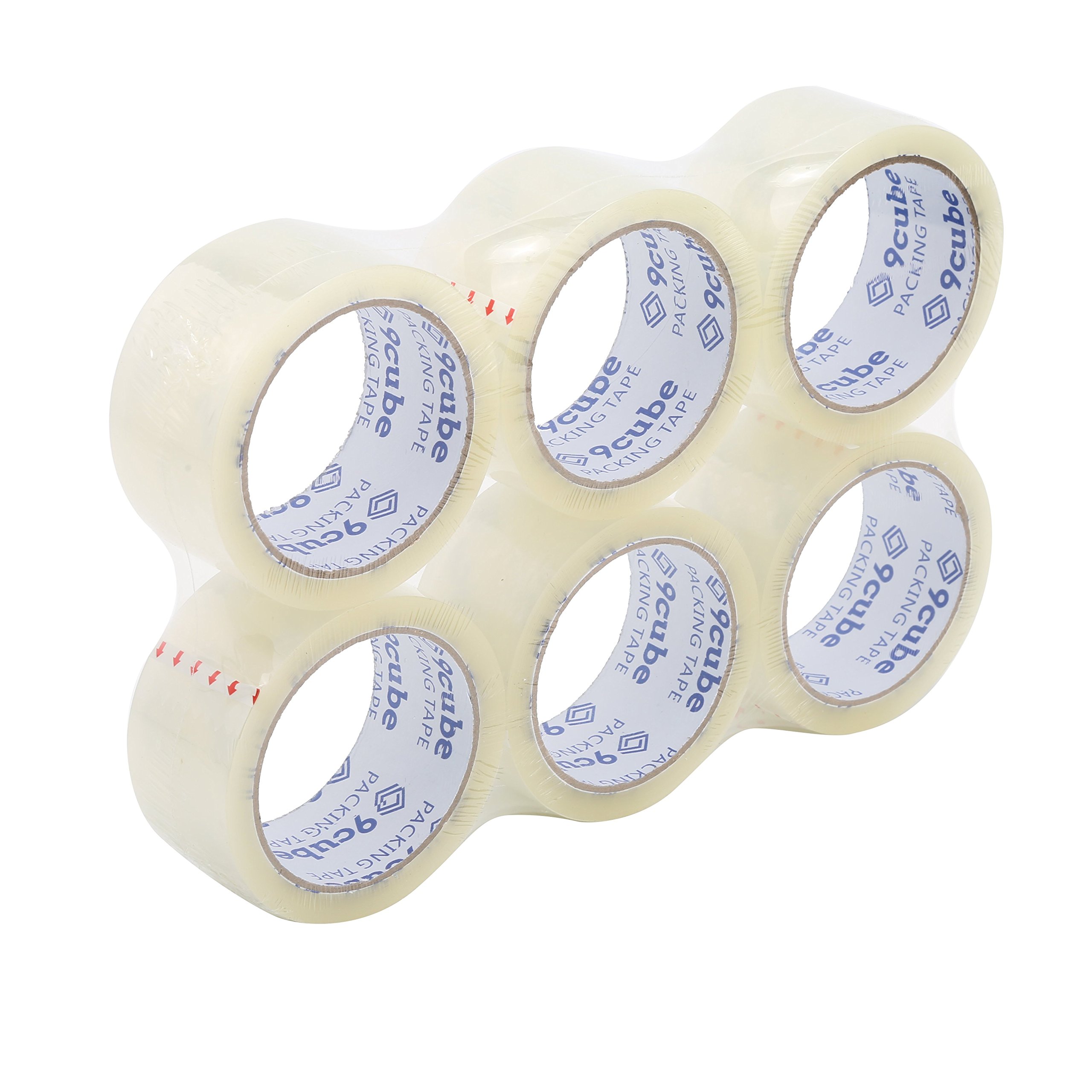 6 Rolls General Purpose Packing Parcel Tape-Clear Transparent Packaging for Boxes, Heavy-Duty Strong Secure Sticky Seal, For Moving Storage Postal House Shipping Postage Packaging