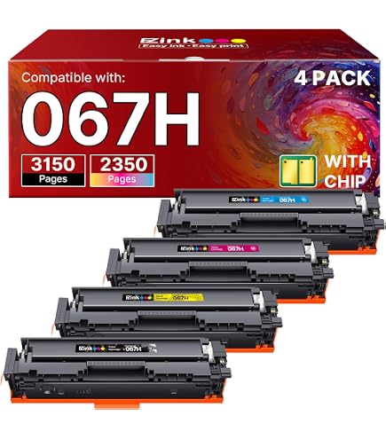 Amazon.com: iNKPAD 067H Toner Cartridges Set Replacement for Canon
