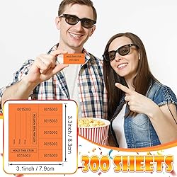 Kosiz 300 Sheets Raffle Tickets Sheets Hold This