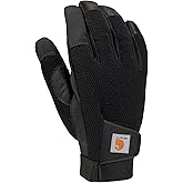 Carhartt Men's Synthetic Leather High Dexterity Touch Sensitive Secure Cuff Glove