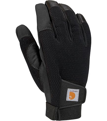 Guantes CONDOR Stryker Con Protección En Nudillos - Talla M, Negros, Palma De Cuero Sintético