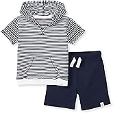 Burt's Bees Baby baby-boys Short Sleeve Shirt and Pant Set, Top & Bottom Outfit, 100% Organic Cotton