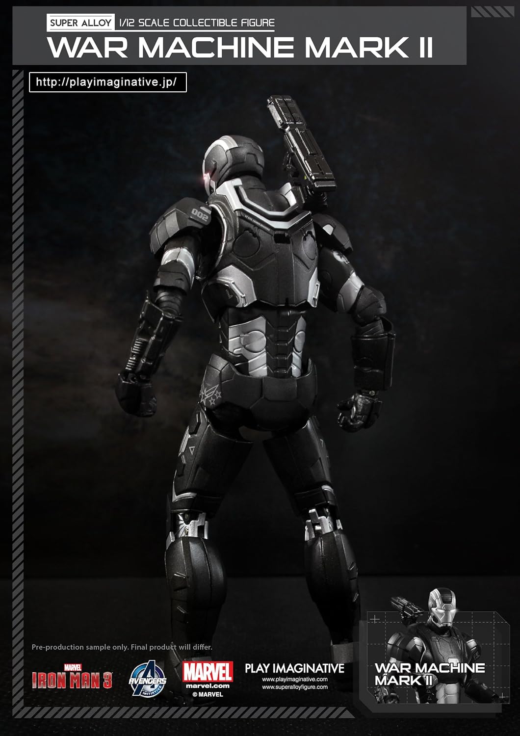 Super Alloy 112 Collectible Figure War Machine Mark Ii 112 Scale Die Cast Abs Painted Action Figure