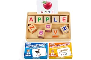 BenBen CVC Word Games, Spelling Games with 110 Flash Cards, Montessori Toys for 3 4 5 6 7 8 Year Old Kids, Preschool Learning Educational Toys