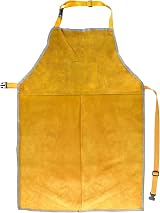 QWORK Leather Welding Apron 23 x 35 Inches Flame and Heat Resistant view 1