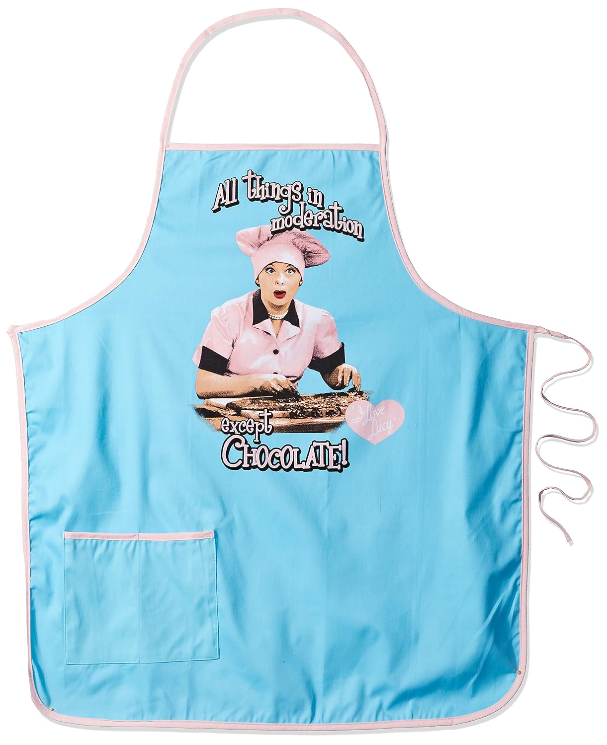 Spoontiques I Love Lucy Apron, Blue