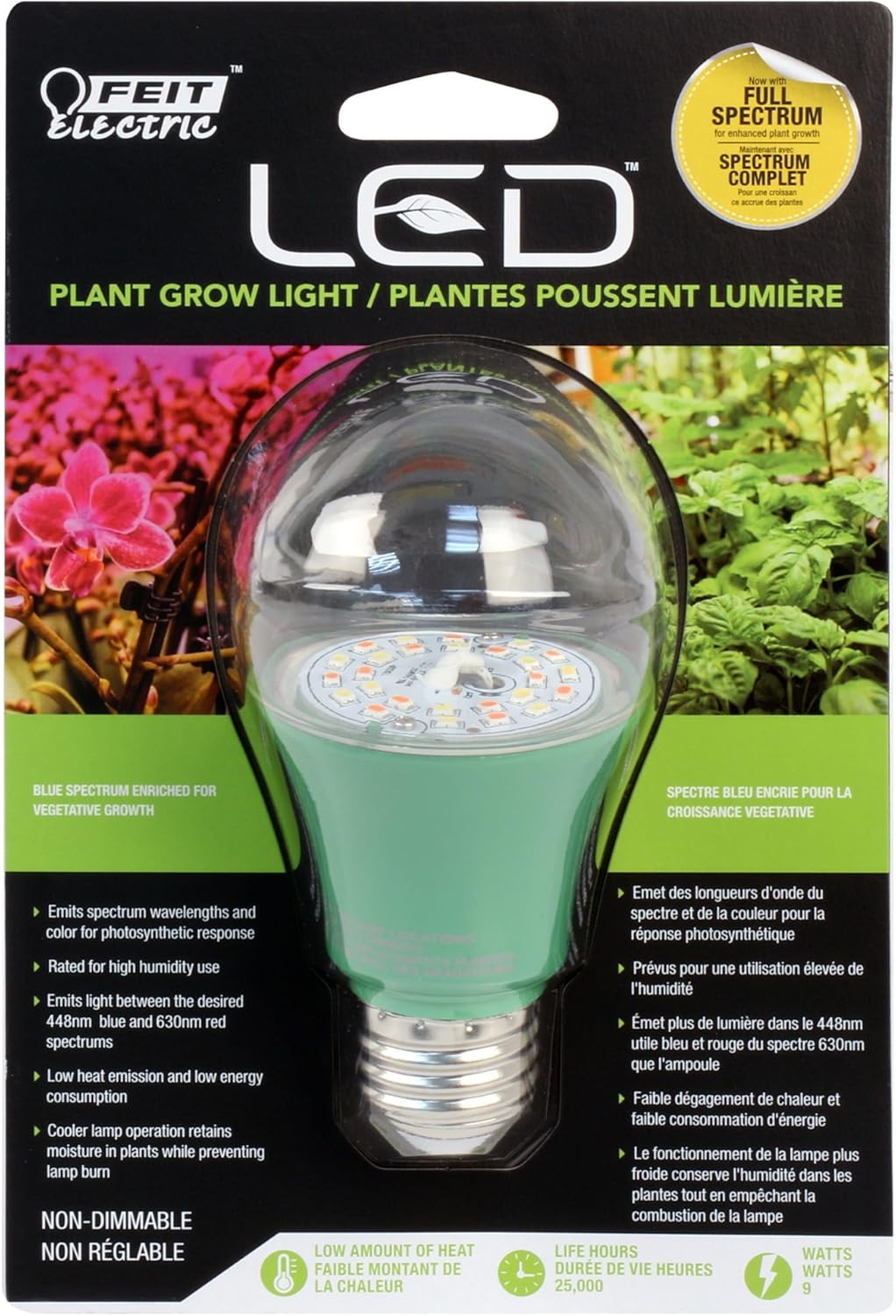 Nm Red 655 1100k Pack Of 16 Clear Feit Electric Led 9w A19 Hydro Grow Light