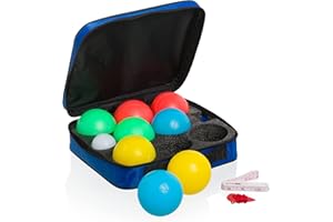 Playaboule Multi Func Glow in The Dark LED Day Night Lighted Bocce Ball Sets - Choose Competition 107mm or 85mm Balls