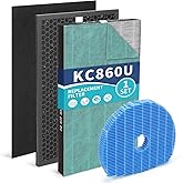 KC-860U Replacement Filter Set Compatible with Sharp KC860U Air Purifier,Part Number FZ-C150HFU FZ-C100MFU FZ-C150DFU