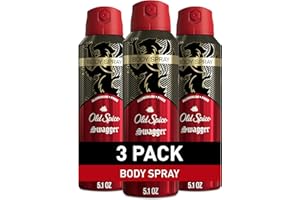 Old Spice Aluminum Free Body Spray for Men, 24/7 Odor Protection, 24/7 Lasting Fragnance & Freshness, Cologne Quality Scent, Swagger with Cedarwood Scent, 5.1 oz (Pack of 3)