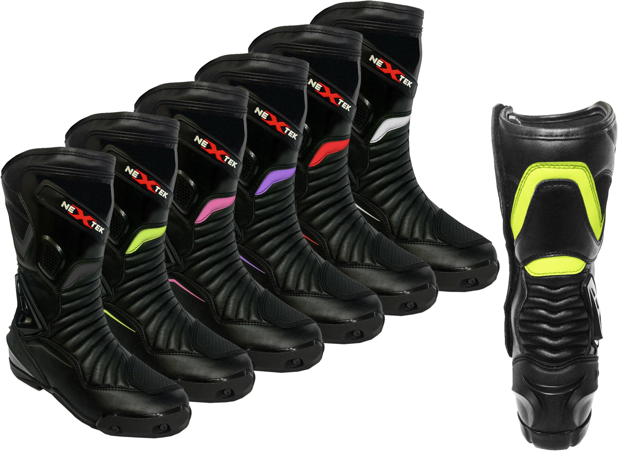 PROFIRST Genuine Leather High Long Ankle Motorbike Motorcycle Moped Scooter Boots for Ladies Women Girls | Full Black, Size 3