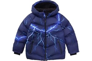 Rokka&Rolla Boys' Seamless Water-Resistant Fleece Lined Puffer Jacket