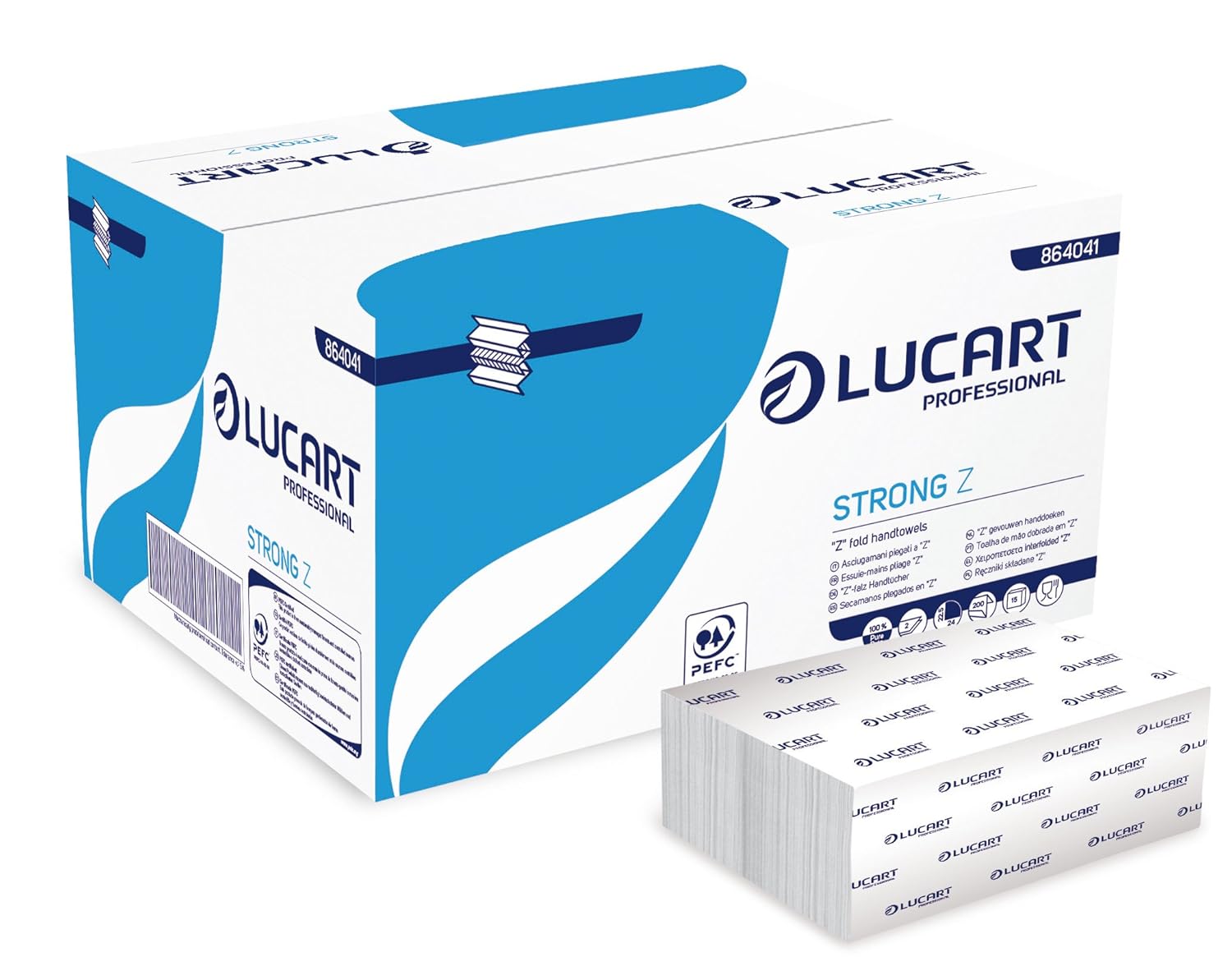 Lucart Professional Z Fold Hand Towels, 200 Sheets, Pack of 15 Amazon