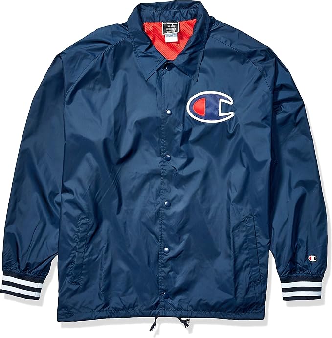 champion satin coaches jacket