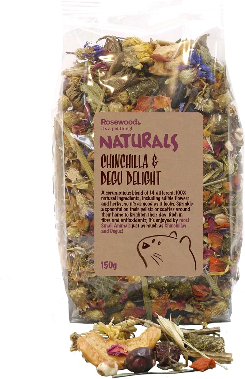 Rosewood Naturals Chinchilla & Degu Delight 150g Small Animal Treats