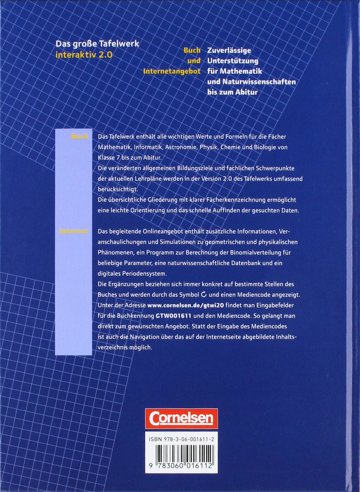Das Grosse Tafelwerk Interaktiv 2 0 Mathematik Informatik