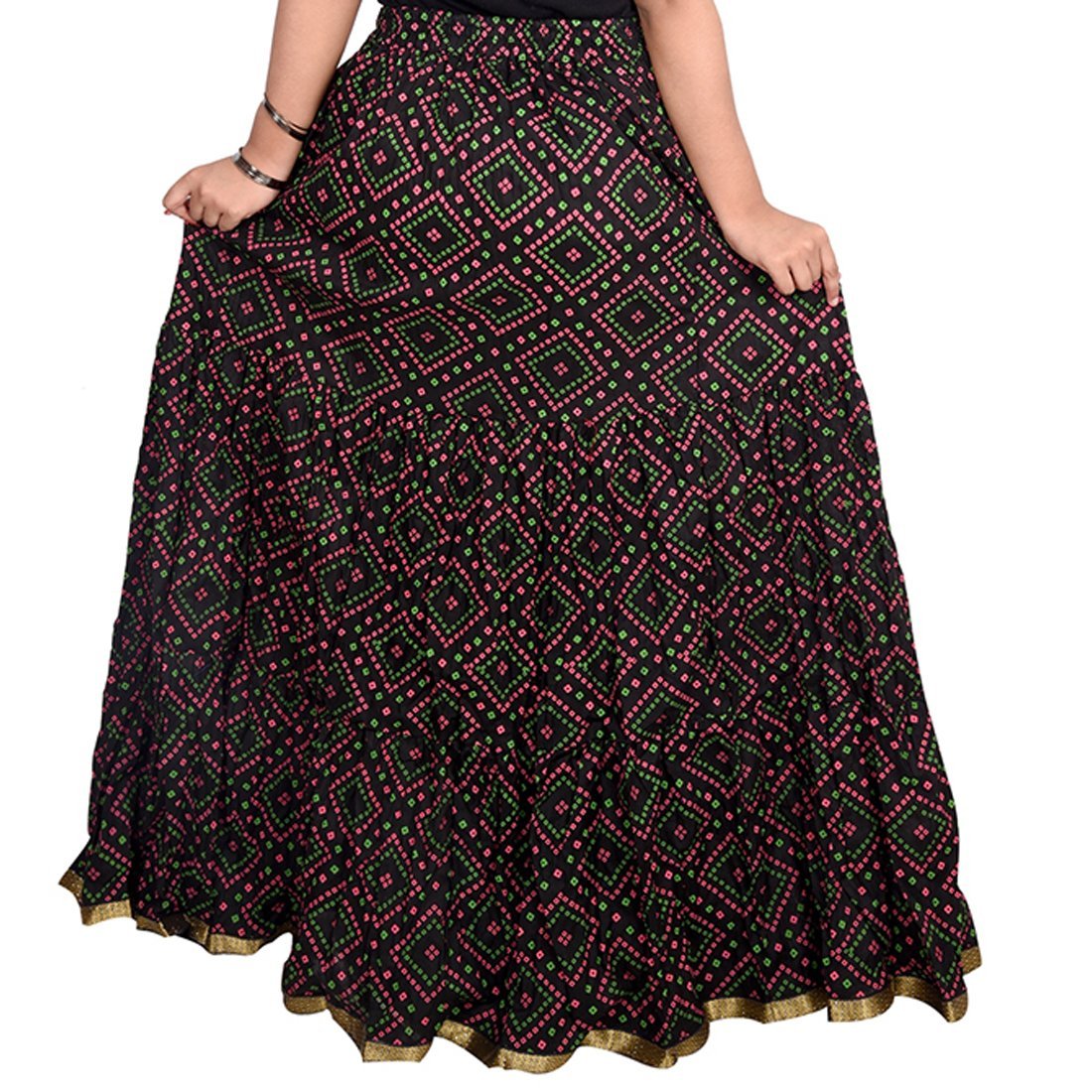 decot paradise women's a-line skirt (dl3060_black_free size)