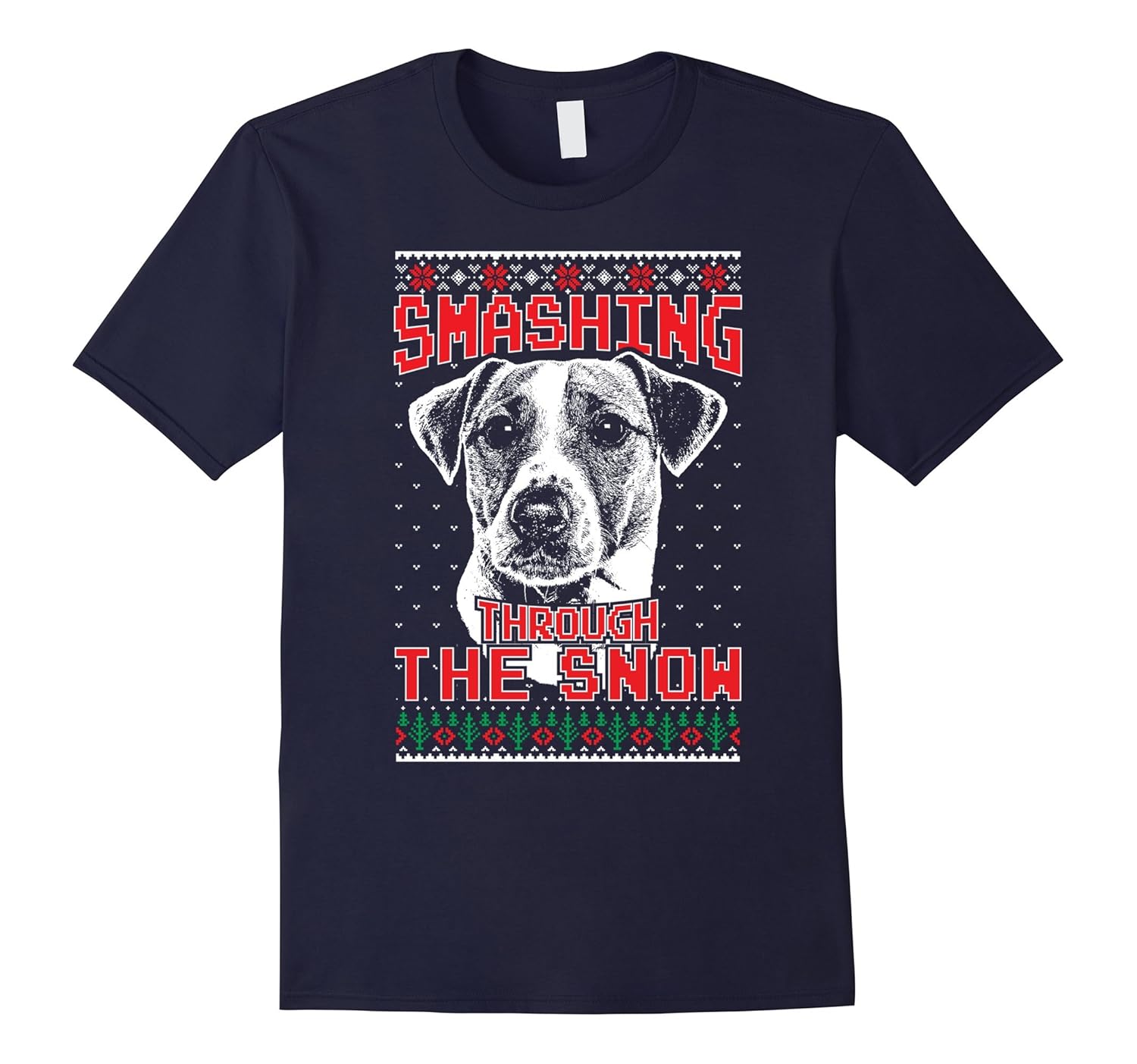 Jack Russell Terrier Smashing Through The Snow Shirt Xmas-ANZ