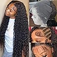 Lemoda Deep Wave 13x6 Full Lace Frontal Wigs Human Hair 200% Density HD Lace Wigs Human Hair 15A Brazilian Water Wave Wig Pre