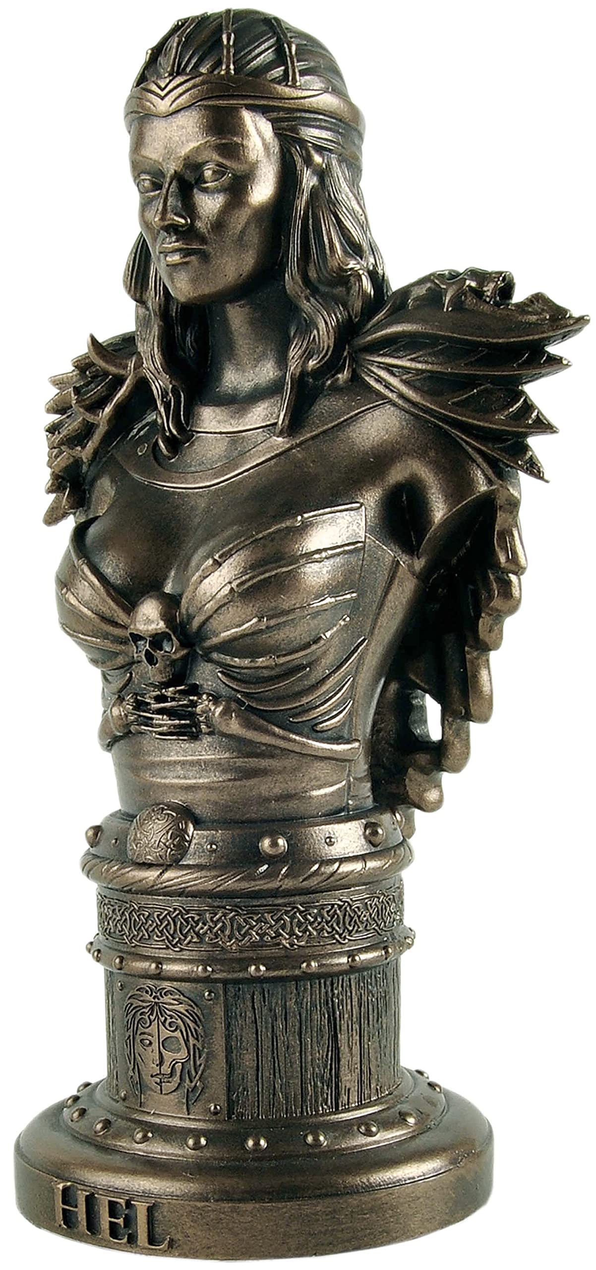 Hel Norse Goddess Of The Underworld Sitting On Throne Statue | Trukado - View #4