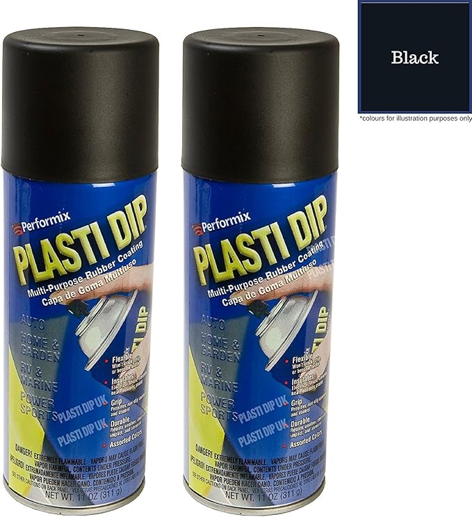 2 X Plastidip Plastic / Rubber Paint 400ml Spray Black Amazon.co