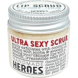 All Natural, Vegan Coconut Lip Scrub - Gentle Exfoliation, Lip Polish & Lip Exfoliator, 1.23oz