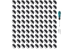 100PCS Hidden Decking Board Fasteners, Universal Plastic Fasteners with Screws for Wood Deck Frames, Invisible Composite Deck